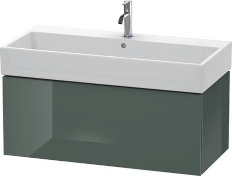 Vanity unit wall-mounted, LC617803838 Dolomite Gray High Gloss, Lacquer