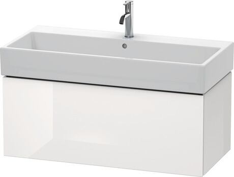 Vanity unit wall-mounted, LC617808585 White High Gloss, Lacquer