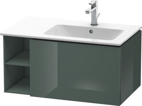 Vanity unit wall-mounted, LC619203838 Dolomite Gray High Gloss, Lacquer
