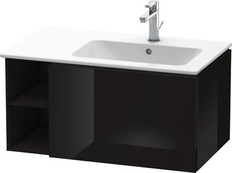 Vanity unit wall-mounted, LC619204040 Black High Gloss, Lacquer
