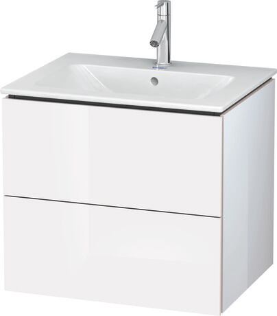 Vanity unit wall-mounted, LC624002222 White High Gloss, Decor