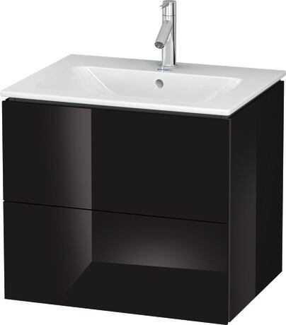 Vanity unit wall-mounted, LC624004040 Black High Gloss, Lacquer