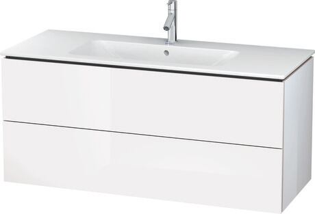 Vanity unit wall-mounted, LC624302222 White High Gloss, Decor