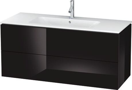 Vanity unit wall-mounted, LC624304040 Black High Gloss, Lacquer