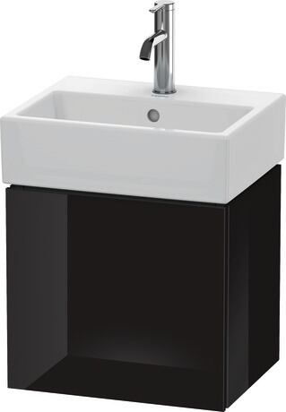 Meuble sous lavabo suspendu, LC6245L4040 Noir brillant, Laqué