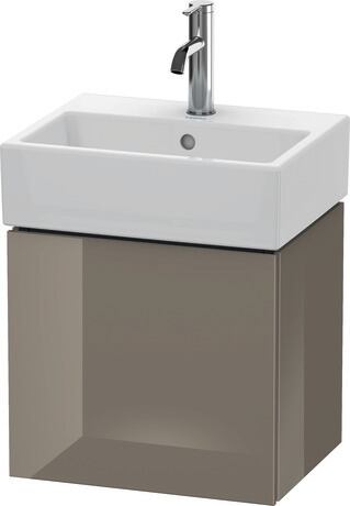 Vanity unit wall-mounted, LC6245L8989 Flannel Grey High Gloss, Lacquer