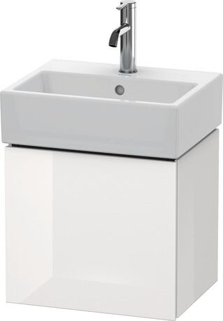 Meuble sous lavabo suspendu, LC6245R8585 Blanc brillant, Laqué