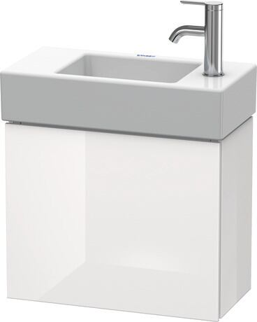 Vanity unit wall-mounted, LC6246L2222 White High Gloss, Decor