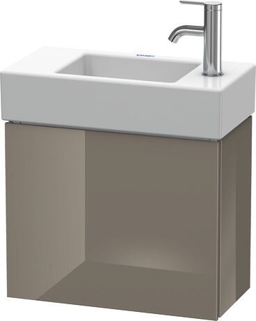 Vanity unit wall-mounted, LC6246R8989 Flannel Grey High Gloss, Lacquer