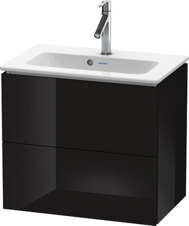 Vanity unit wall-mounted, LC625604040 Black High Gloss, Lacquer