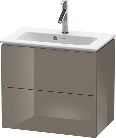 Vanity unit wall-mounted, LC625608989 Flannel Grey High Gloss, Lacquer