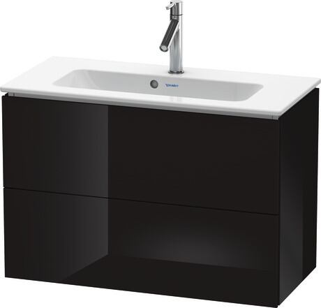 Vanity unit wall-mounted, LC625704040 Black High Gloss, Lacquer