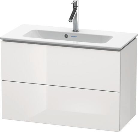 Vanity unit wall-mounted, LC625708585 White High Gloss, Lacquer
