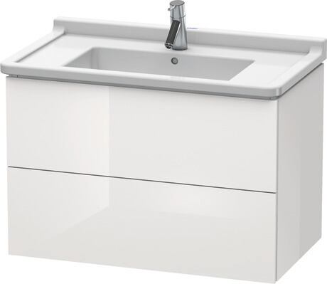 Vanity unit wall-mounted, LC626508585 White High Gloss, Lacquer
