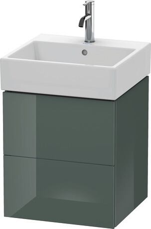 Vanity unit wall-mounted, LC627403838 Dolomite Gray High Gloss, Lacquer