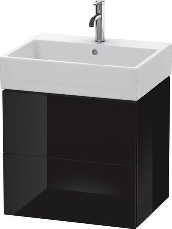 Vanity unit wall-mounted, LC627504040 Black High Gloss, Lacquer