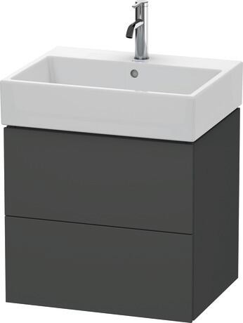 挂壁式浴柜, LC627504949 石墨黑色 哑光, 饰面