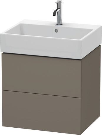 Vanity unit wall-mounted, LC627509090 Flannel Grey Satin Matt, Lacquer