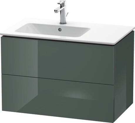 Vanity unit wall-mounted, LC629103838 Dolomite Gray High Gloss, Lacquer