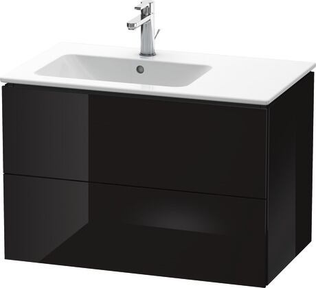 Vanity unit wall-mounted, LC629104040 Black High Gloss, Lacquer