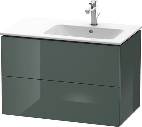 Vanity unit wall-mounted, LC629203838 Dolomite Gray High Gloss, Lacquer