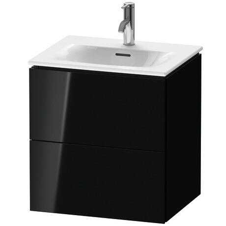 Vanity unit wall-mounted, LC630404040 Black High Gloss, Lacquer
