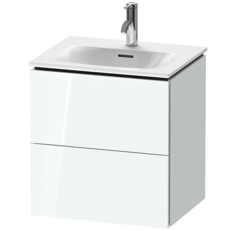 Vanity unit wall-mounted, LC630408585 White High Gloss, Lacquer