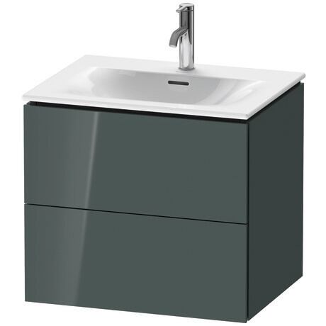 Vanity unit wall-mounted, LC630503838 Dolomite Gray High Gloss, Lacquer