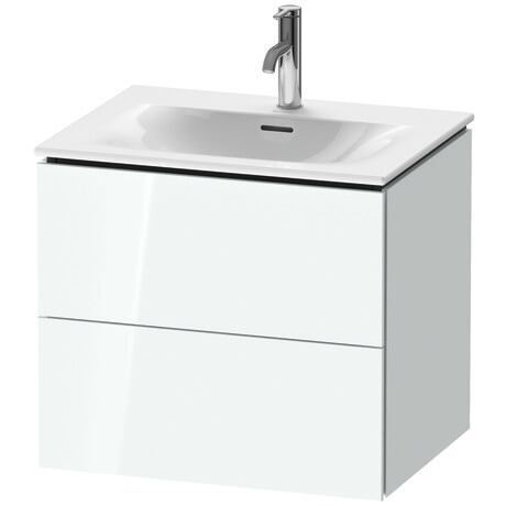 Vanity unit wall-mounted, LC630508585 White High Gloss, Lacquer