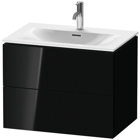 Vanity unit wall-mounted, LC630604040 Black High Gloss, Lacquer