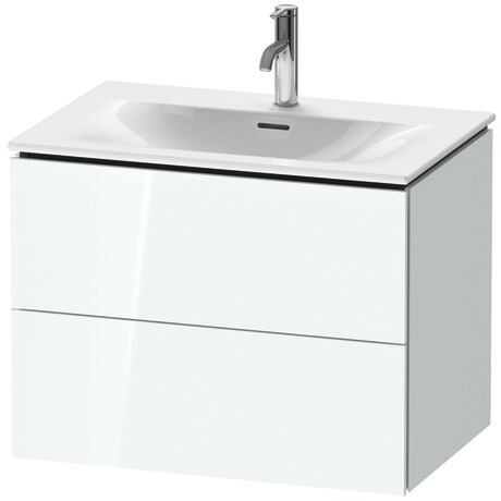 Vanity unit wall-mounted, LC630608585 White High Gloss, Lacquer