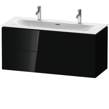 Vanity unit wall-mounted, LC630904040 Black High Gloss, Lacquer