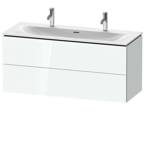 Vanity unit wall-mounted, LC630908585 White High Gloss, Lacquer