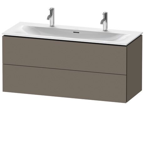 Vanity unit wall-mounted, LC630909090 Flannel Grey Satin Matt, Lacquer