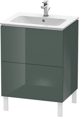 Vanity unit floorstanding, LC662503838 Dolomite Gray High Gloss, Lacquer