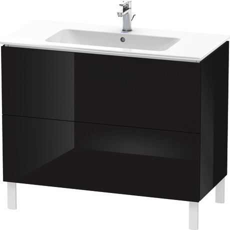 Vanity unit floorstanding, LC662704040 Black High Gloss, Lacquer