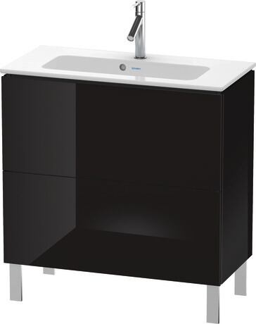 落地式浴柜, LC667404040 黑色 高光, 清漆