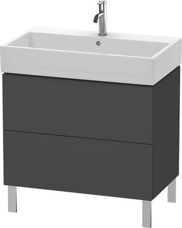 落地式浴柜, LC677704949 石墨黑色 哑光, 饰面