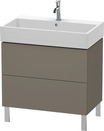 落地式浴柜, LC677709090 法兰绒灰色 哑光缎面, 清漆