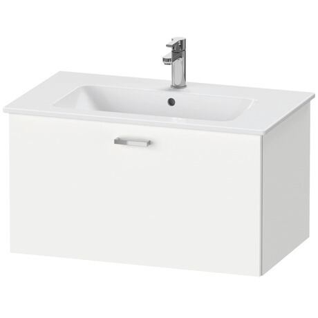 Meuble sous lavabo suspendu, XB603101818 Blanc mat, Décor