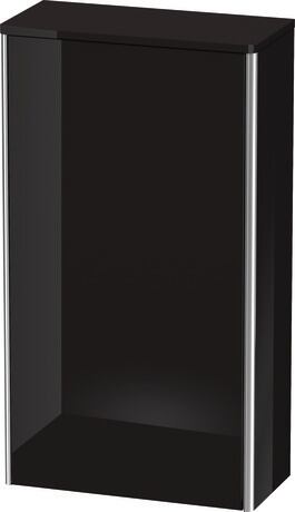 Semi-tall cabinet, XS1303L4040 Hinge position: Left, Black High Gloss, Lacquer
