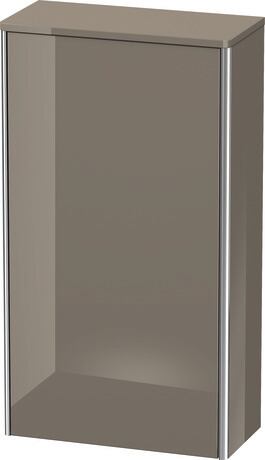 Semi-tall cabinet, XS1303L8989 Hinge position: Left, Flannel Grey High Gloss, Lacquer