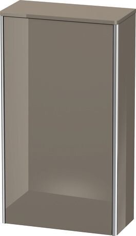 Armario medio, XS1303R8989 Posición de la bisagra: derecha, Franela gris Brillante, Lacado