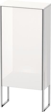 Semi-tall cabinet, XS1304L2222 Hinge position: Left, White High Gloss, Decor