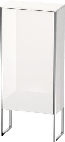 Semi-tall cabinet, XS1304R2222 Hinge position: Right, White High Gloss, Decor