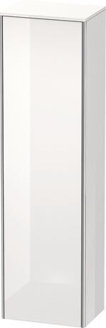 Tall cabinet, XS1313L2222 Hinge position: Left, White High Gloss, Decor