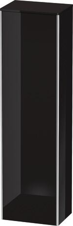 Tall cabinet, XS1313L4040 Hinge position: Left, Black High Gloss, Lacquer