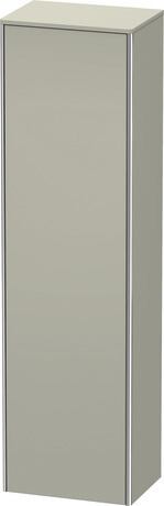 Tall cabinet, XS1313L6060 Hinge position: Left, taupe Satin Matt, Lacquer