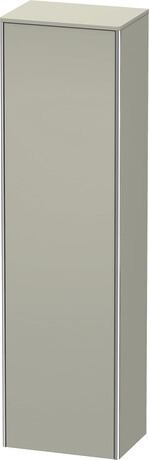 Tall cabinet, XS1313R6060 Hinge position: Right, taupe Satin Matt, Lacquer