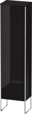Tall cabinet, XS1314L4040 Hinge position: Left, Black High Gloss, Lacquer